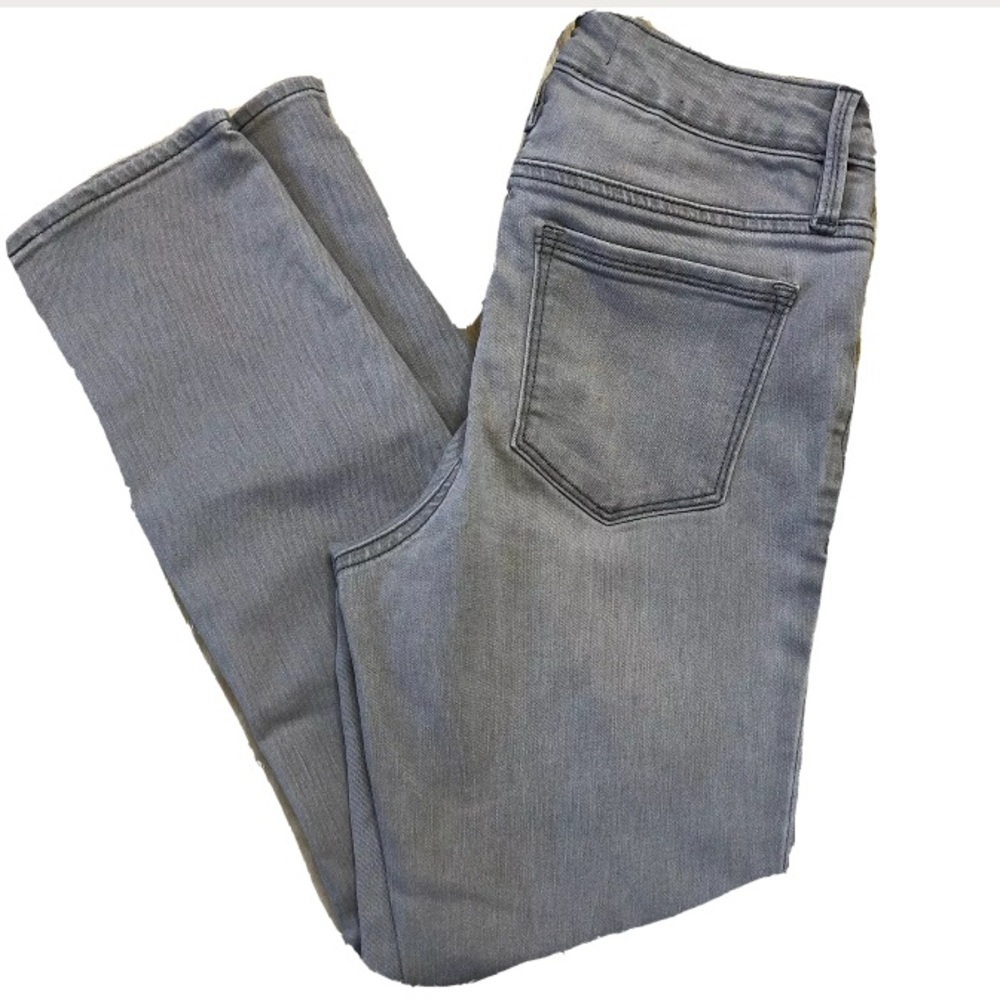 Athleta Jeans 2 Sculptek Skinny Gray Crop Stretch Midrise Womens XS Stretch